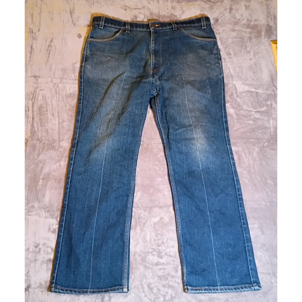 Vintage Levis 547 Mens 38x30 Blue Jeans Made in USA Orange Tab Straight Leg